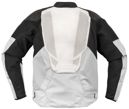 Купить Мотокуртка Кожаная Icon Overlord 3 Leather Jacket / Бело-черный