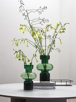 Ваза florum, 25 см, изумрудная