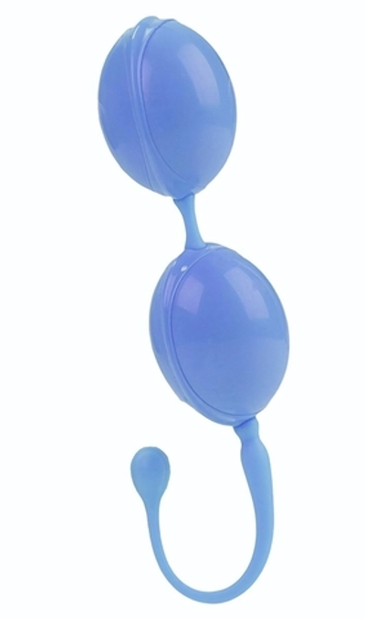Голубые вагинальные шарики LAmour Premium Weighted Pleasure System (Цвет: голубой)