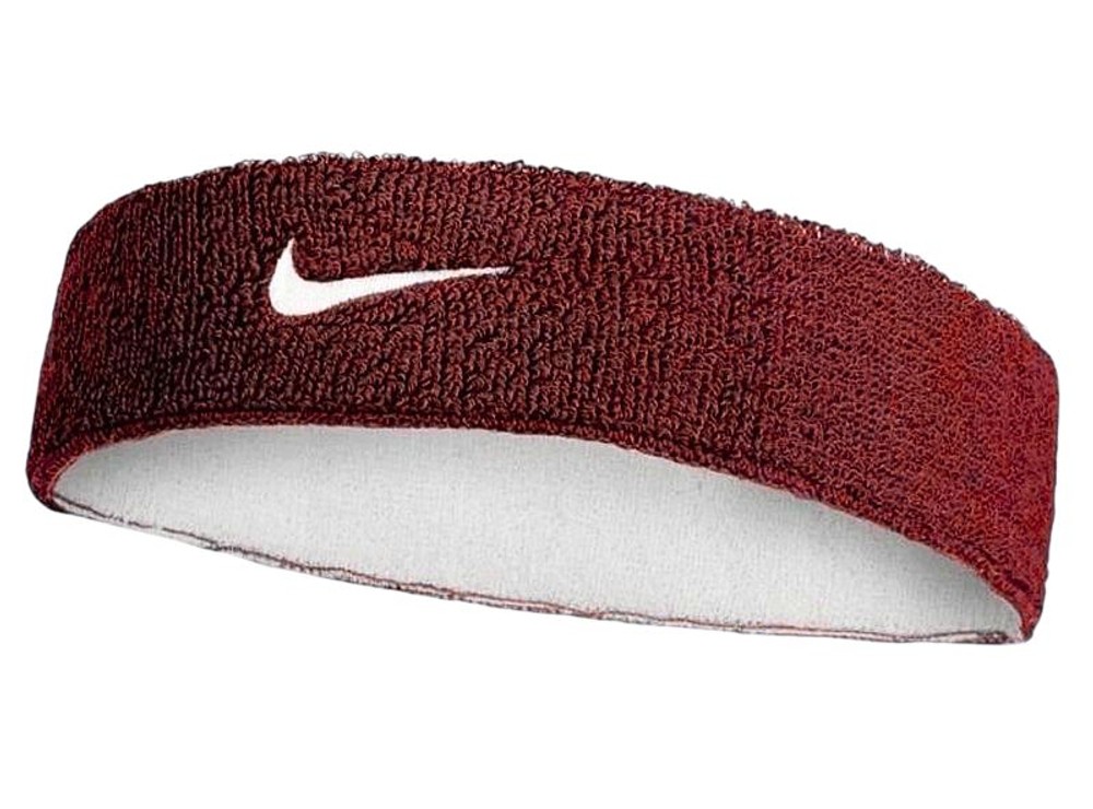 Повязка на голову Nike Swoosh Reversible Headband — dark team red/white