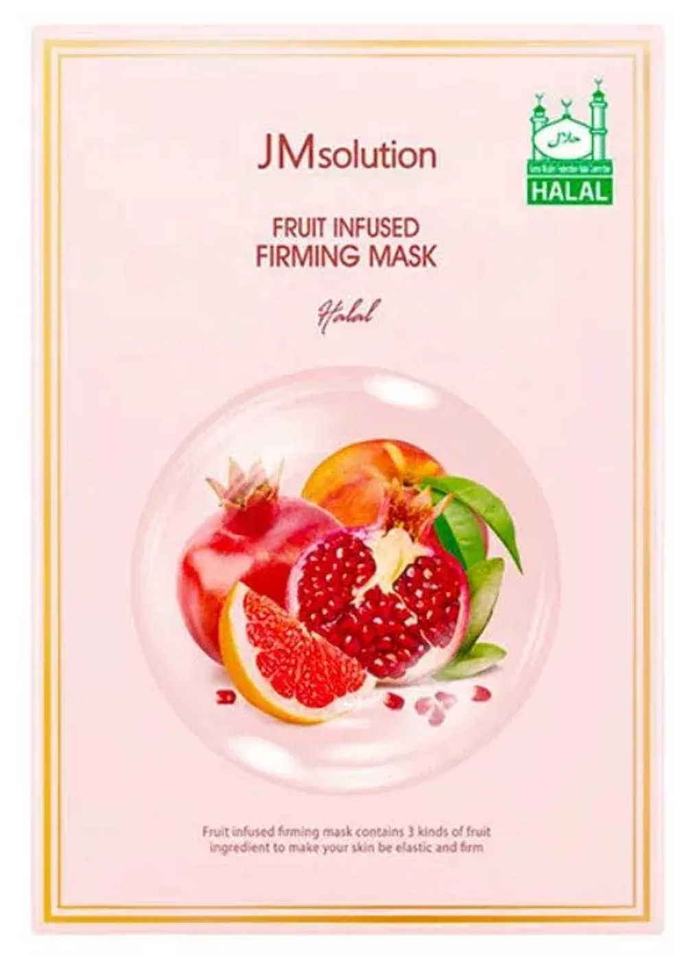 Маска тканевая укрепляющая с фруктами JMsolution Fruit Infused Firming Mask, 30 мл