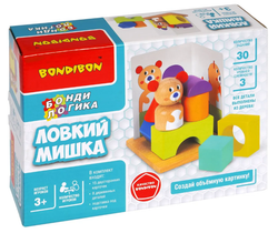 Детская настольная игра Bondibon Бонди головоломка "Ловкий мишка"