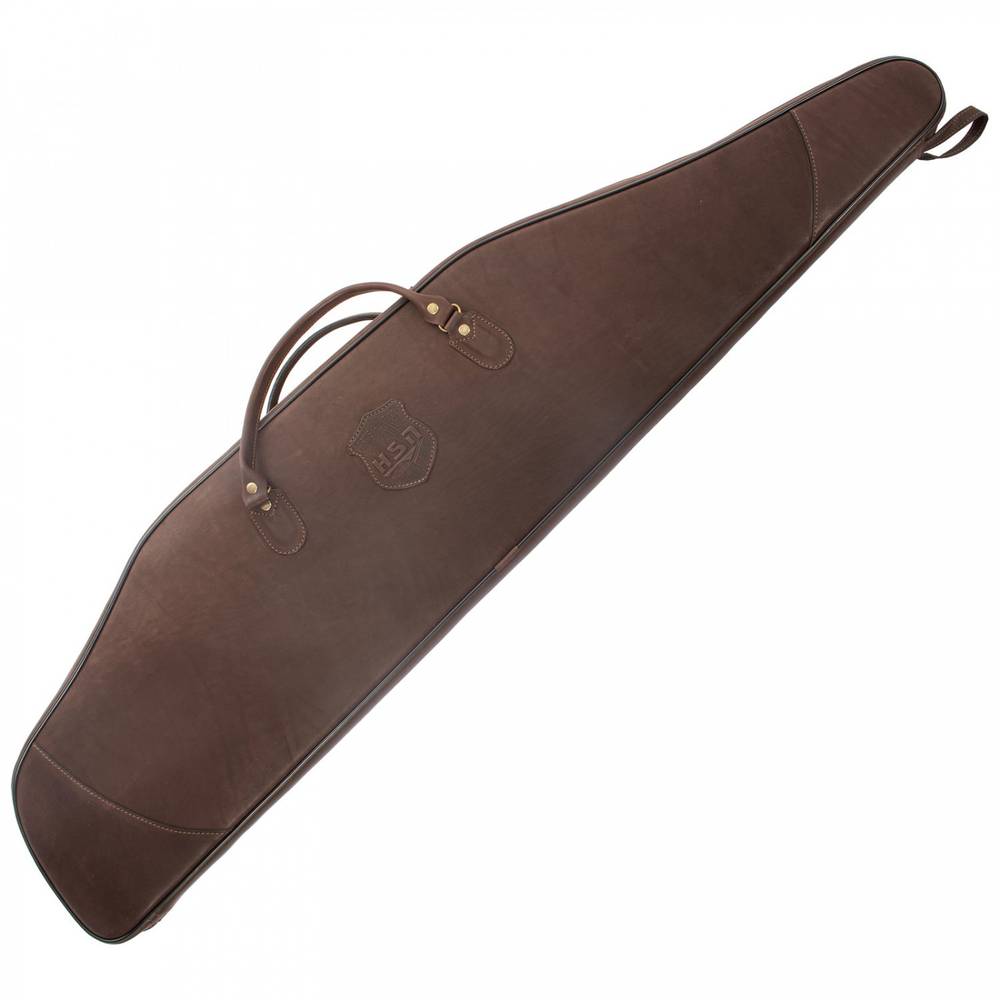 Чехол ружейный кейс с оптикой "GRAND HSN", нат. кожа, коричневый, ХСН