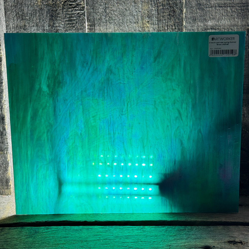Стекло Бирюзовое Juying Stained Glass I/A03-60 более 150 цветов в наличии