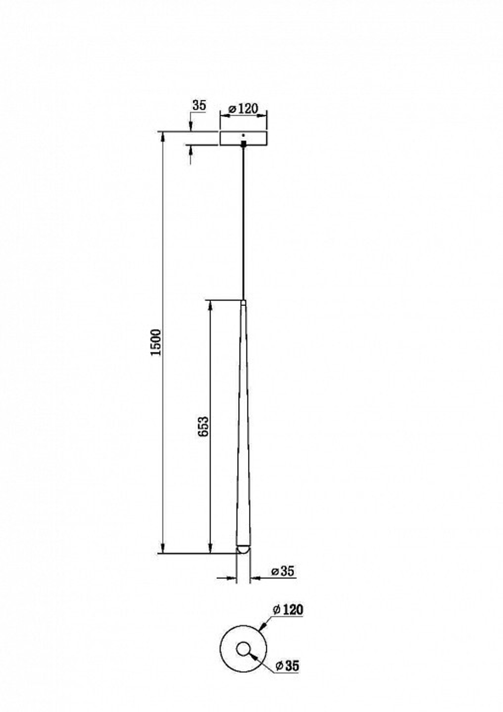 Подвесной светильник Maytoni Halo MOD132PL-L6BSK