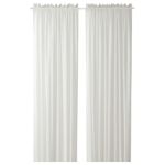 Комплект штор IKEA MUNKBOMAL (МУНКБОМАЛ), Белый, 145x250 см, 2 шт