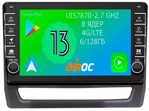 Магнитола для Mitsubishi ASX 2020+ (штатный 8" экран) - Airoc AB-2624 (кнопки и крутилки), Android 13, Быстрая, SIM-слот, CarPlay