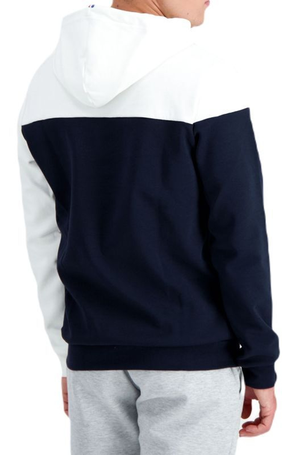 Мужская теннисная кофта Le Coq BAH Hoody N°2 SS23 - sky captain/new optical