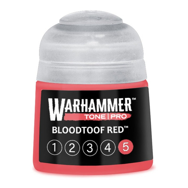 Краска Bloodtoof Red 5 — Warhammer Tone Pro, 12 мл, 20-155 (ПРЕДЗАКАЗ)