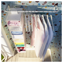 IKEA MULIG  (ИКЕА МУЛИГ)  -  Штанга для одежды - белый 60-90 см
