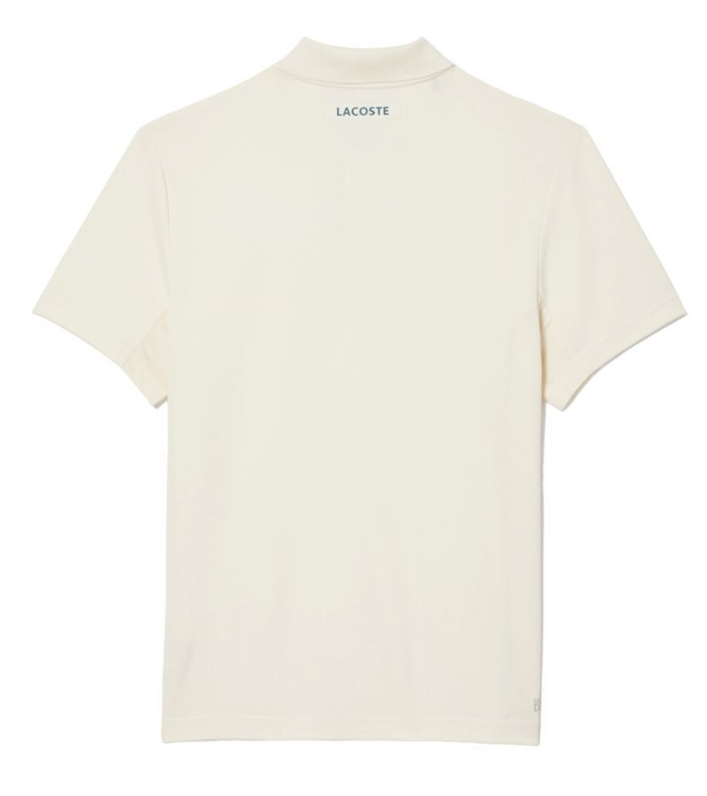 Мужское теннисное поло Lacoste Sport Tennis Piped Technical Piqué Polo - cream white