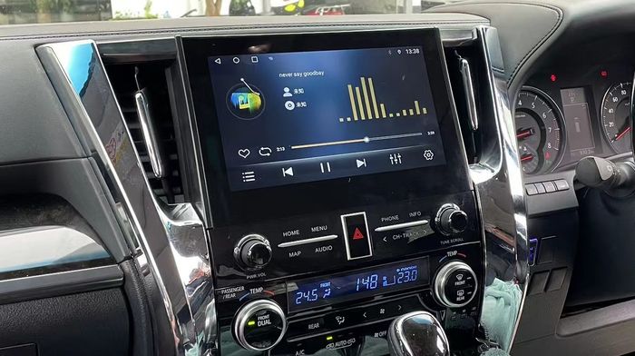 Магнитола для Toyota Alphard H30, Vellfire 2 2015-2023 (более 10 динамиков) - Kuberg ZH-T1101H монитор 11.2", Android 12, Быстрая, CarPlay, 4G SIM-слот