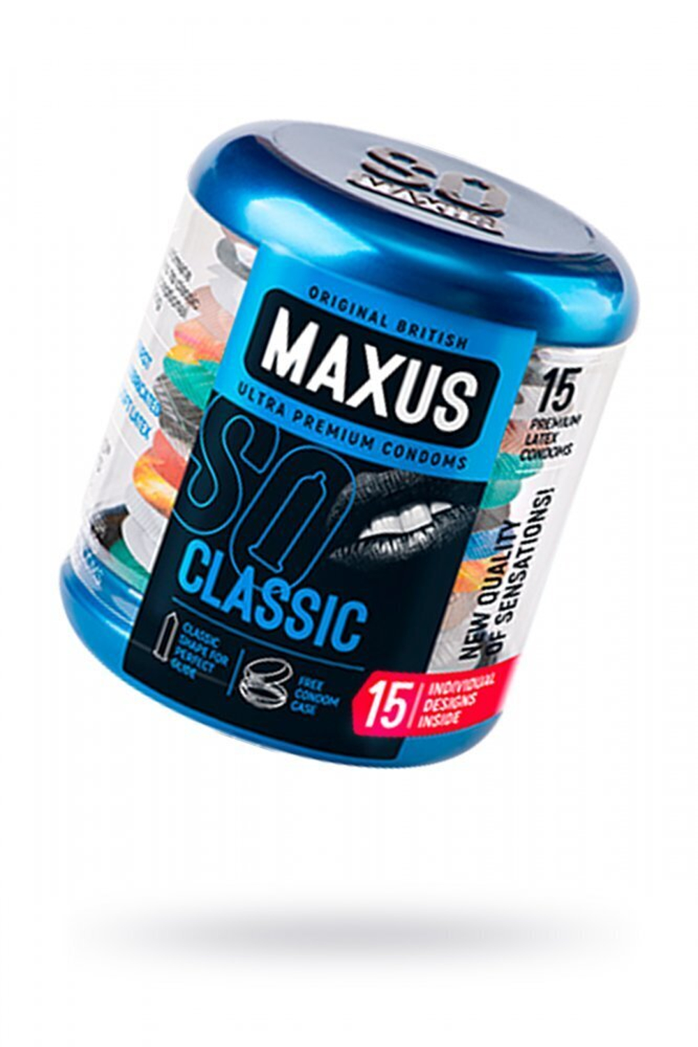 Презервативы Maxus классические в железном кейсе № 15