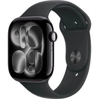 Умные часы Apple Watch S11 GPS 42 мм Jet Black Aluminium Case with Black Sport Band - M/L