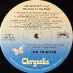 Ian Hunter ‎– Welcome To The Club - Live 2LP (Канада 1980г.)
