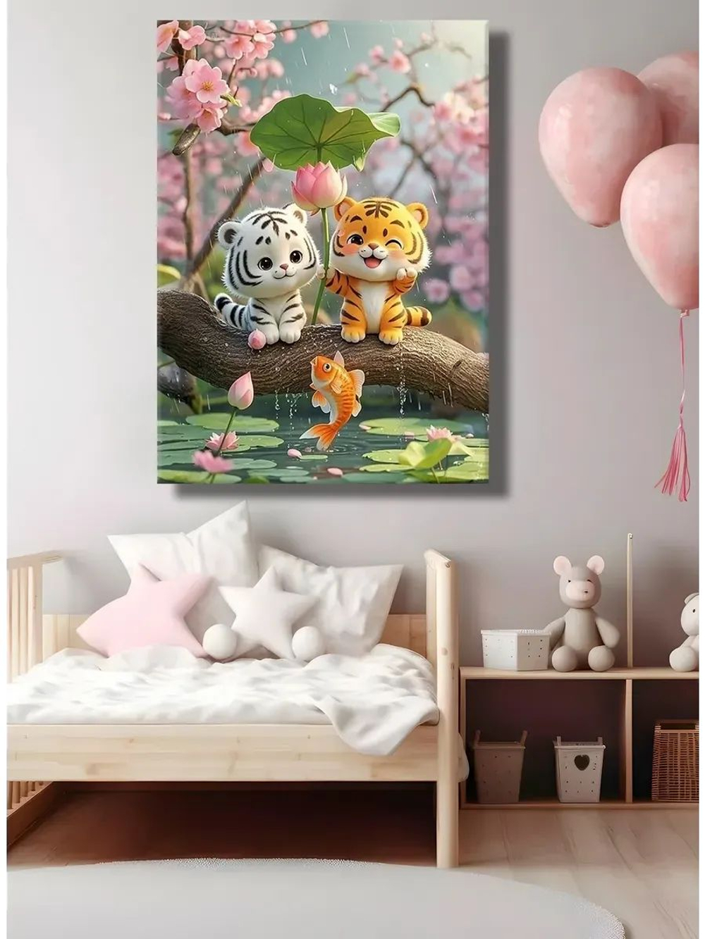 Картина "Игривая пара", галерейная 30х40см 1шт.