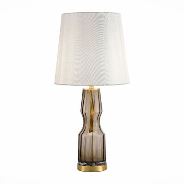 Прикроватная лампа 1*E27 SL1005.704.01 коньячный/латунь/серый Saya ST-Luce