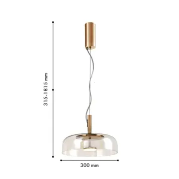 Подвес 4,8W 4000K 4258-1P прозрачный Brandy Favourite