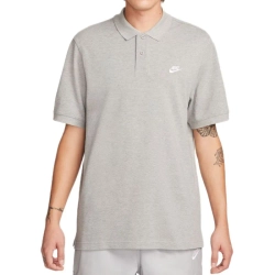 Теннисное поло Nike Club Pique - dark grey heather/white