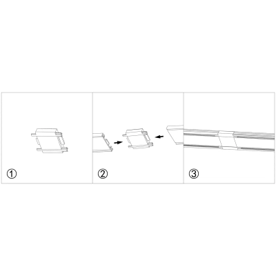 RL 06101 straight connector BK Reluce