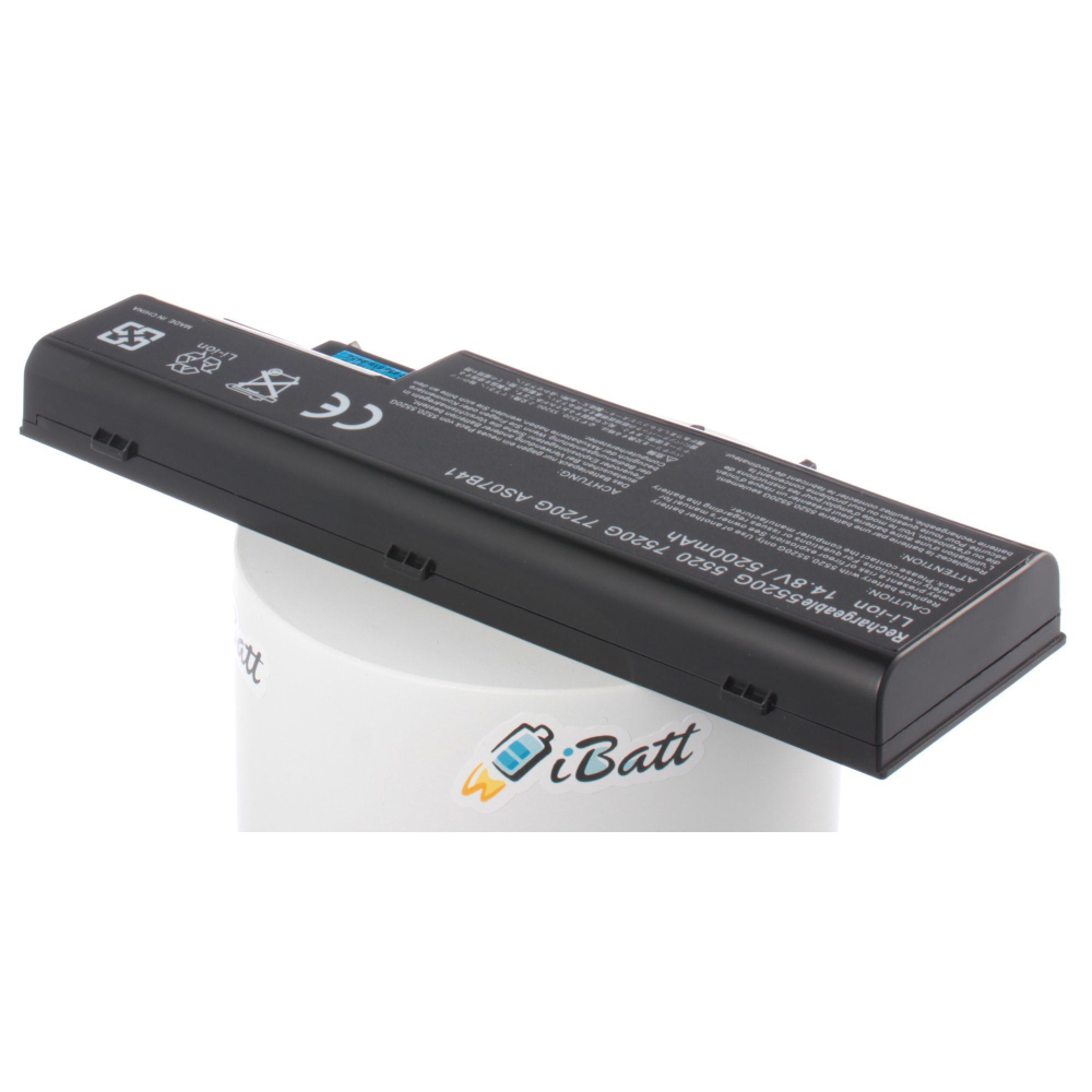 Аккумулятор iBatt 5200mAh для ноутбука Acer AS07B31, AS07B32, AS07B41, AS07B51 (14.8V)