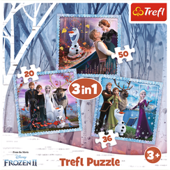 Puzzle "3in1" - The magical story / Disney Frozen 2