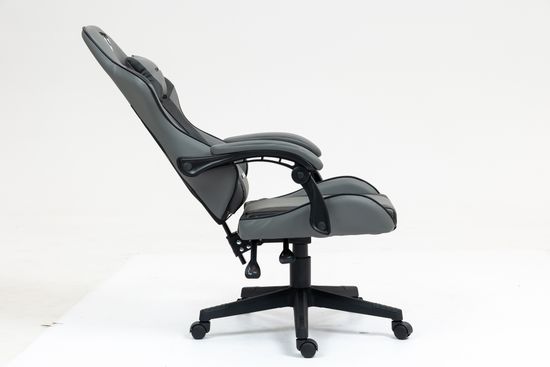 Кресло спортивное TopChairs Commander серо-черный