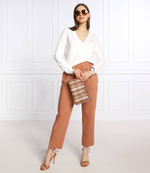 кожаная клатч jet set charm Michael Kors - коричневый(34S2GT9W3U)