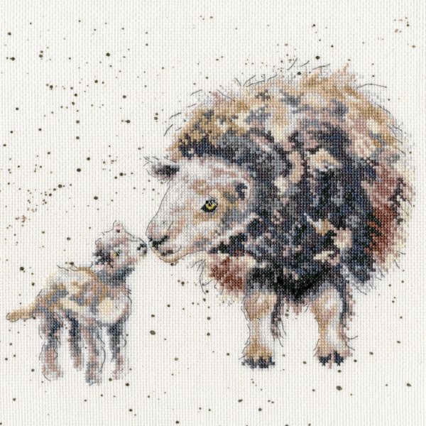 Набор для вышивания нитками Bothy Threads, Ewe And Me (Мы с овечкой), 26х26 см