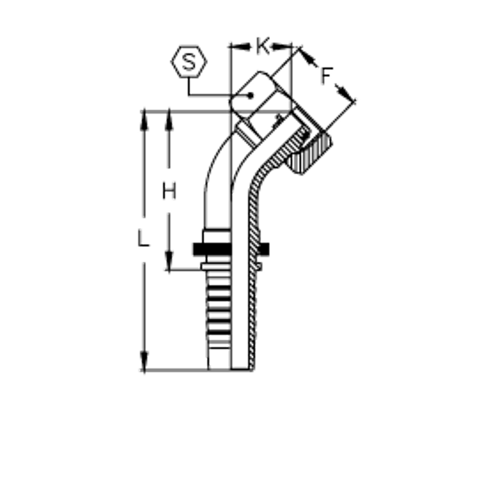 Фитинг DN 32 DKO-S (Г) 52x2 38 (45)