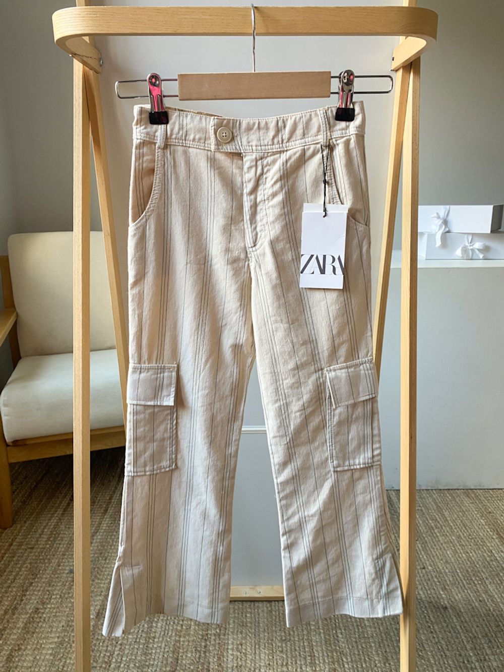 Новые хлопковые брюки Zara, 122