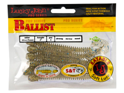 Твистеры съедобные LJ Pro Series BALLIST 4.0in (10,2 см), цв. CA35, 6 шт.