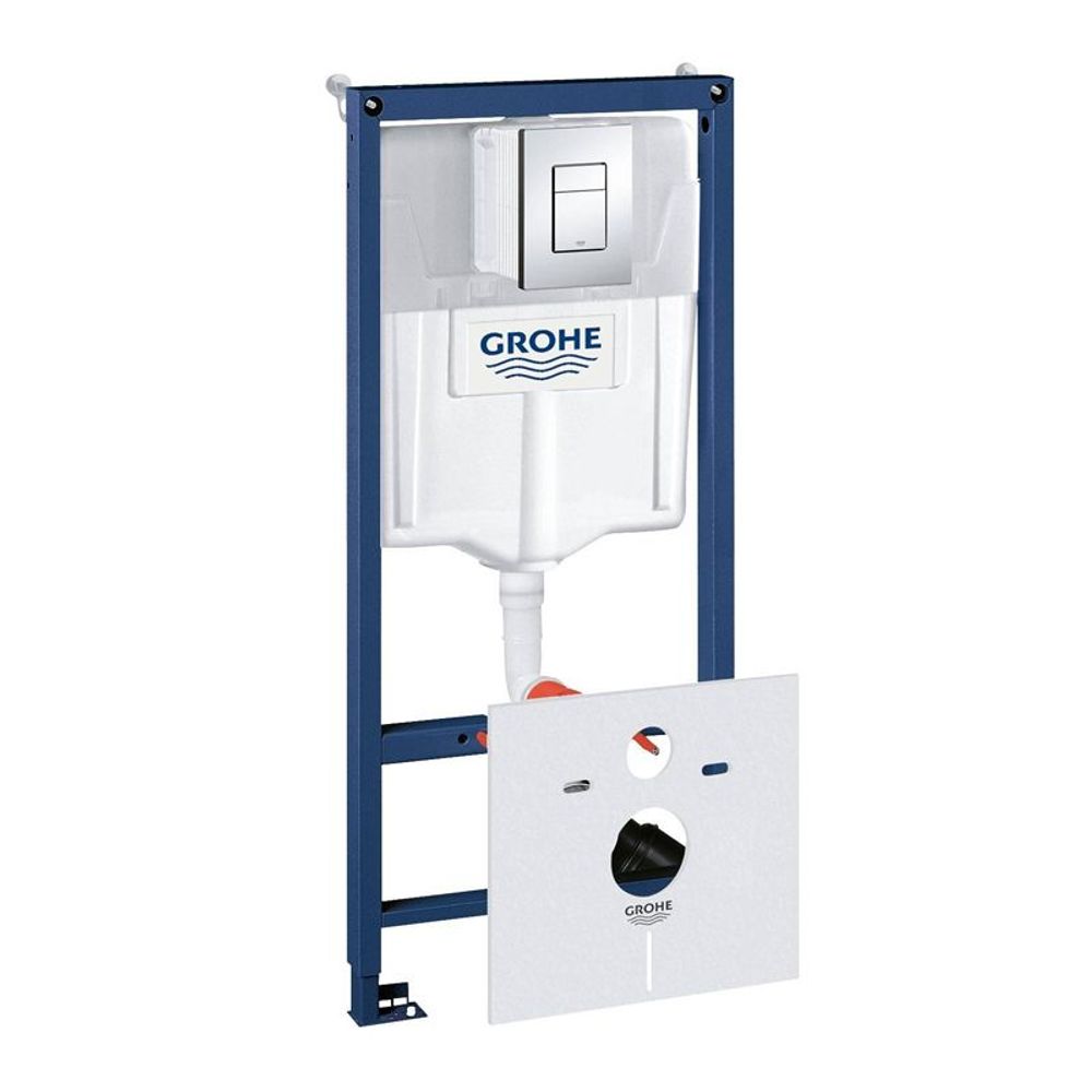 Grohe Rapid SL инсталляция для унитаза 4 в 1, с кнопкой Skate Cosmopolitan