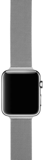 Ремешок миланская петля moonfish для Apple watch - 42/44/45/49 мм, серебристый