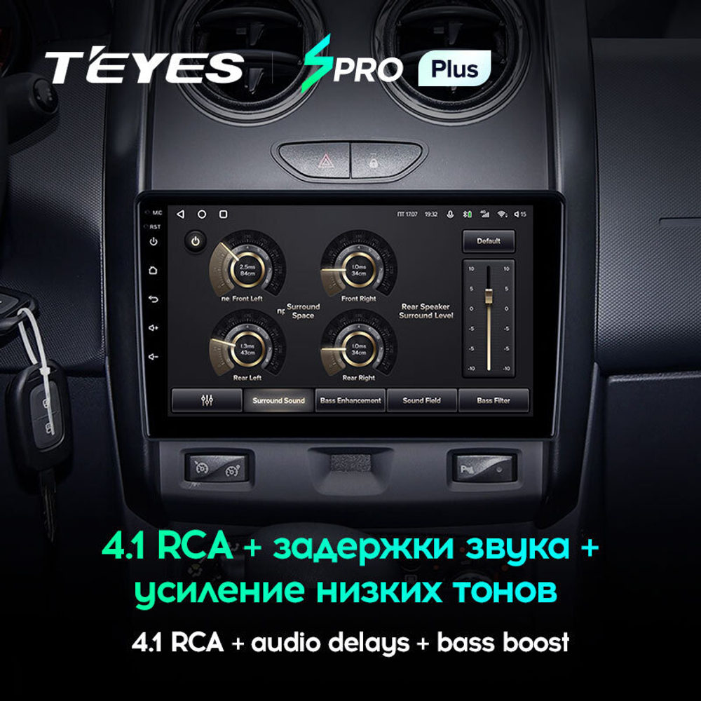 Teyes SPRO Plus 9" для Renault Duster, Lada Largus 2015-2021