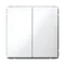 Переключатель проходной двухклавишный Systeme Electric ArtGallery Белый GAL000165
