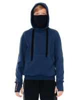 Толстовка Худи без начеса "Ниндзя" с маской "Ninja"