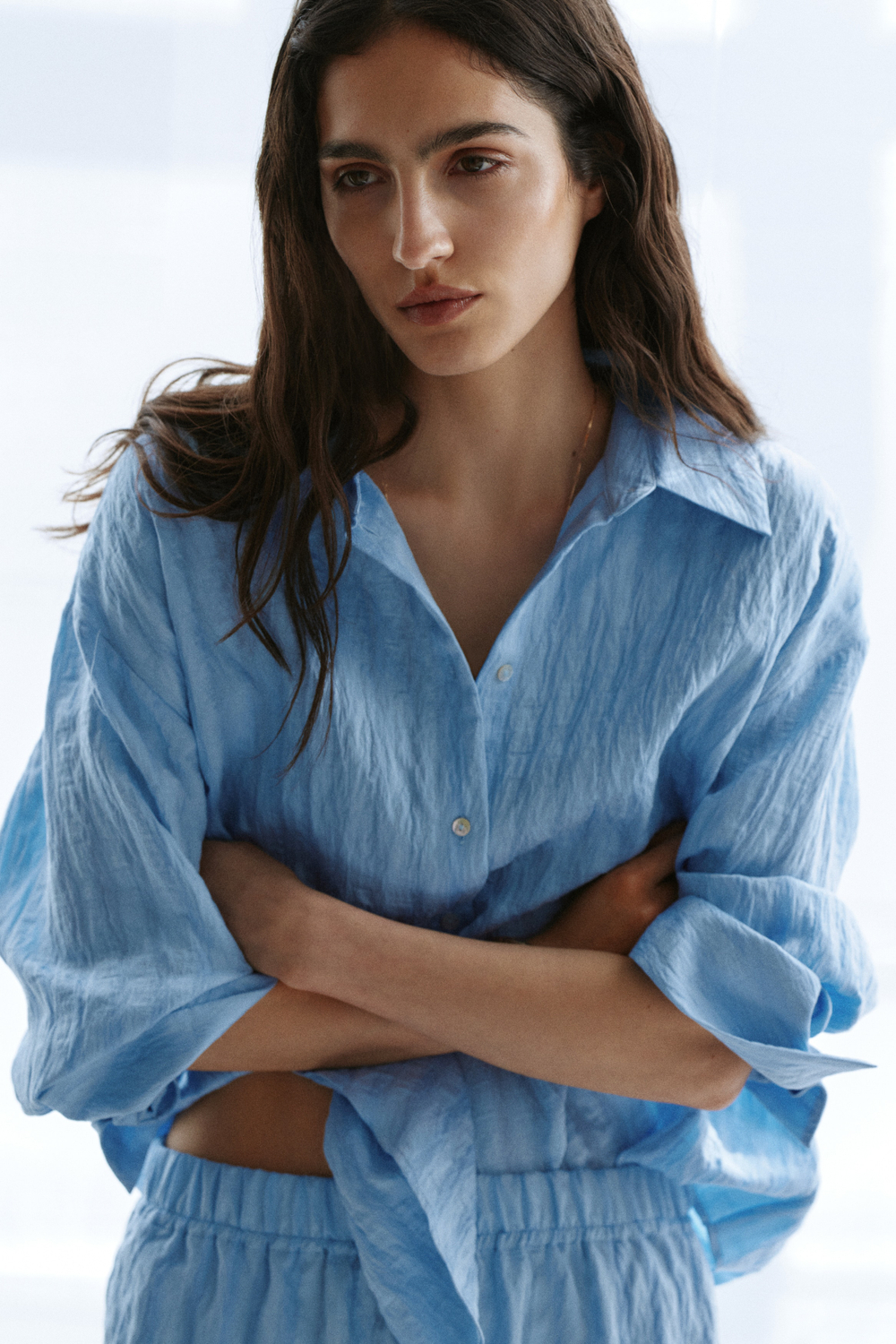 Рубашка из смеси с лиоцеллом - H&M
