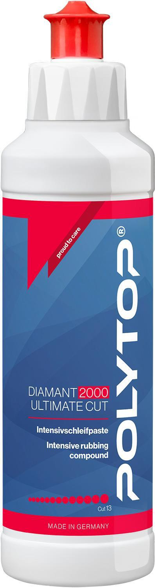 POLYTOP Diamant 2000 Ultimate Cut - Высокоабразивная полировальная паста (P1000), 250ml