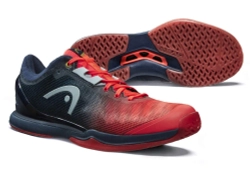 Мужские кроссовки для сквоша/бадминтона Head Sprint Pro 3.0 Indoor - neon red/midnight navy
