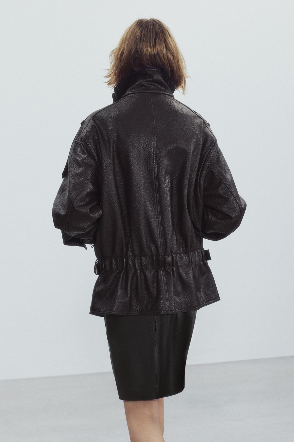 КУРТКА-БАЙКЕР ИЗ ИИСКУССТВЕННОЙ КОЖИ — ZW COLLECTION — ZARA