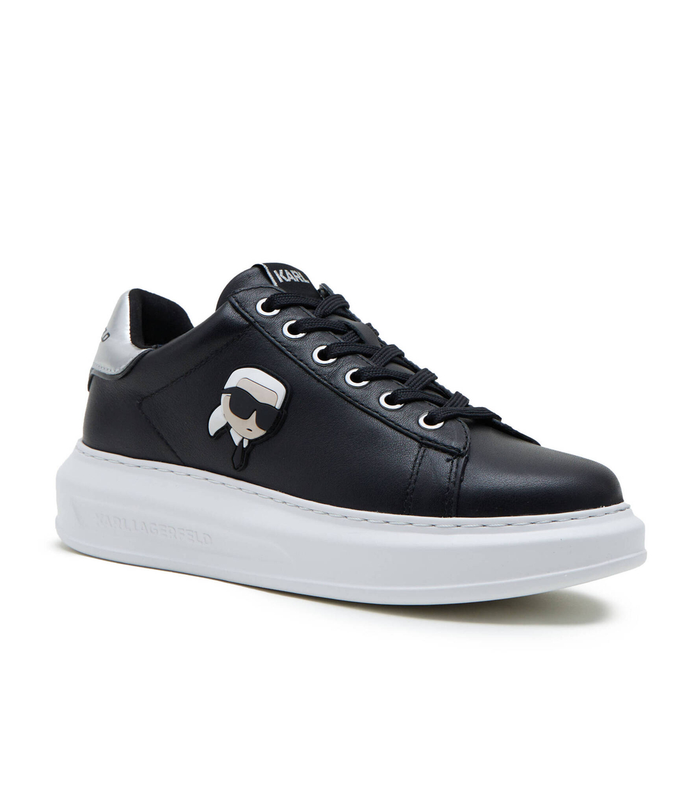 Кожаные кроссовки kapri Karl Lagerfeld - черный(KL62530N)
