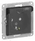 Розетка с крышкой Systeme Electric AtlasDesign Aqua Карбон ATN441046