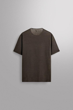 ZARA ЛЕГКАЯ ФУТБОЛКА ДЛЯ БЕГА ИЗ РЕЛЬЕФНОЙ ТКАНИ, МЯГКИЙ ЗЕЛЕНЫЙ