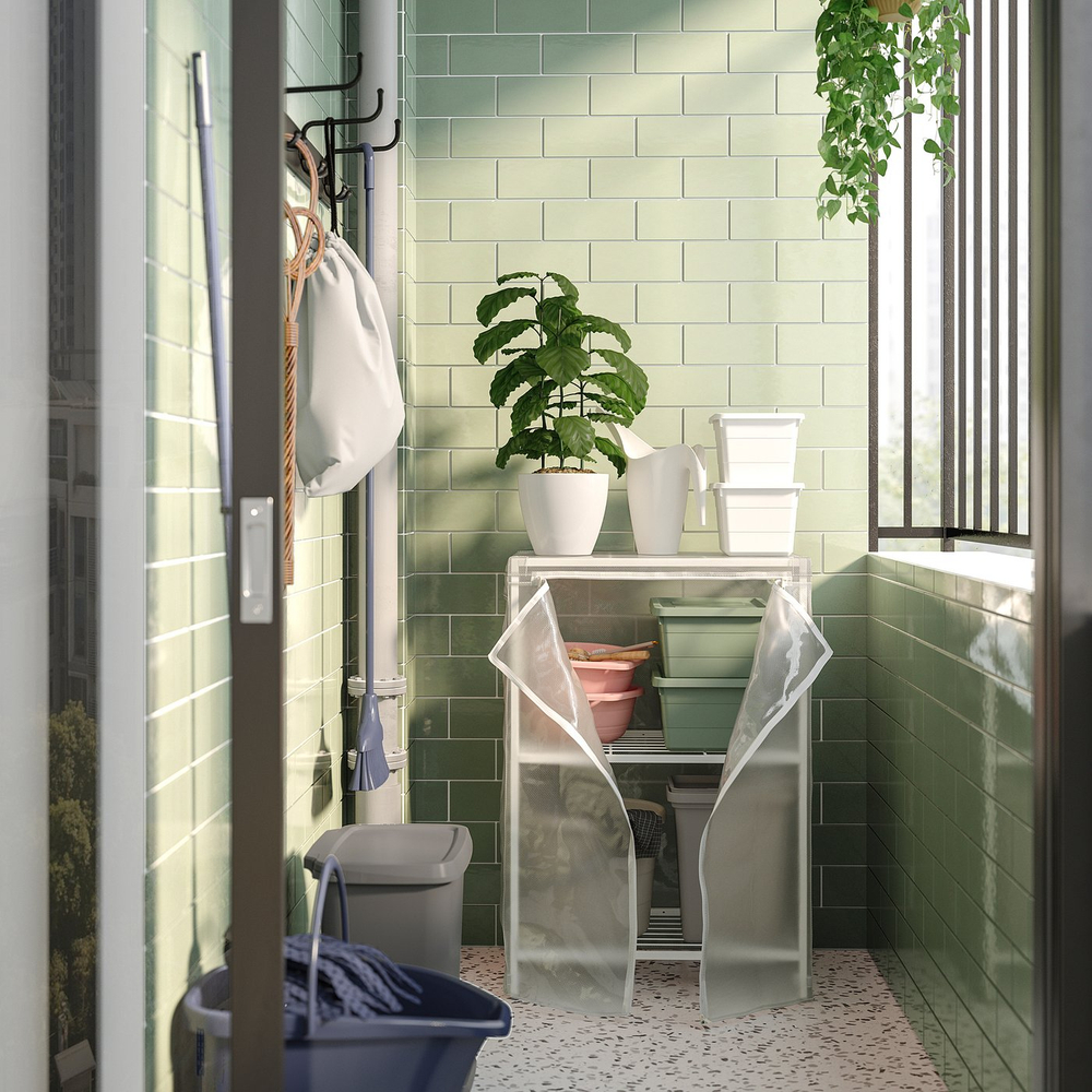 IKEA JOSTEIN  (ИКЕА ЙОСТЕИН)  -  Чехол - прозрачный/для дома и улицы 61x41x90 см
