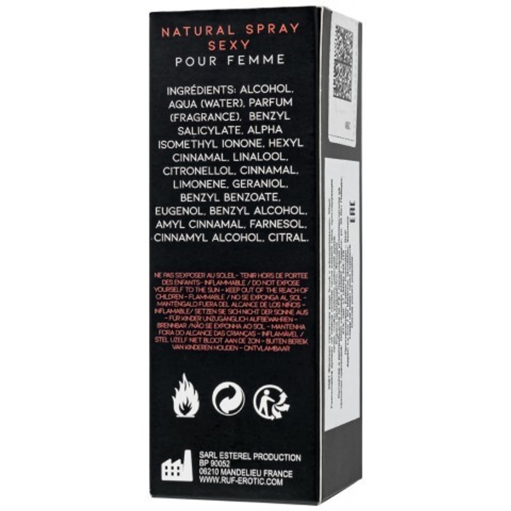 Туалетная вода с афродизиаками RUF SMAK FEMME для женщин, 50 мл