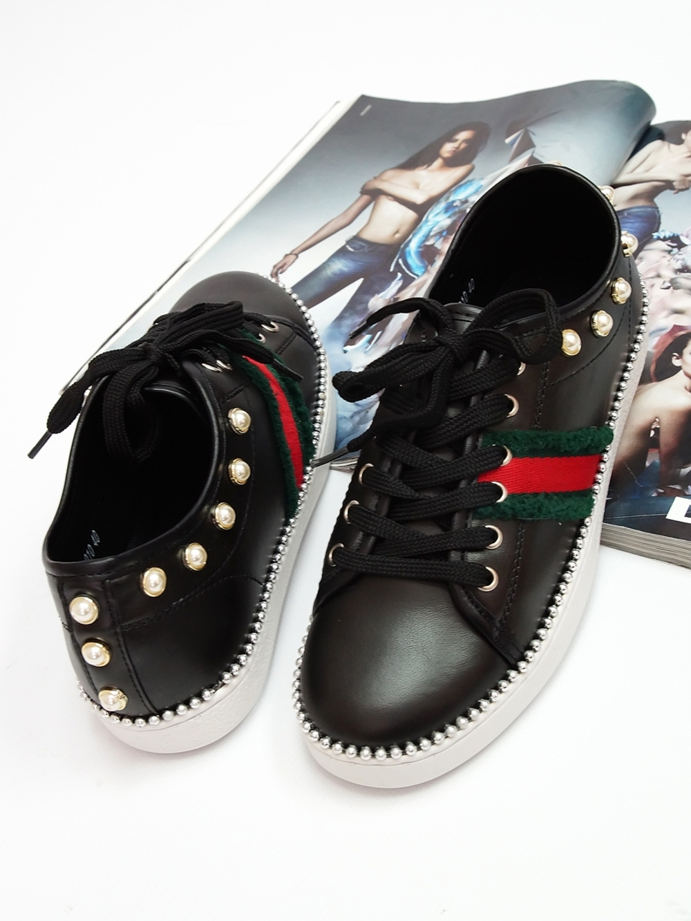 Кеды женские демисезонные GUCCI YMD-010 \01