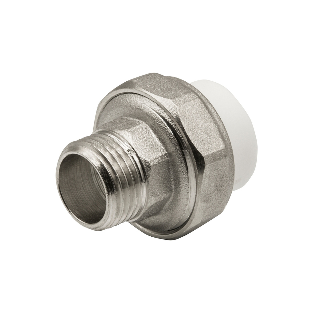 Муфта комб. разъемная, нар 20х1/2" EVER® БЕЛЫЙ штрихкод (Россия)