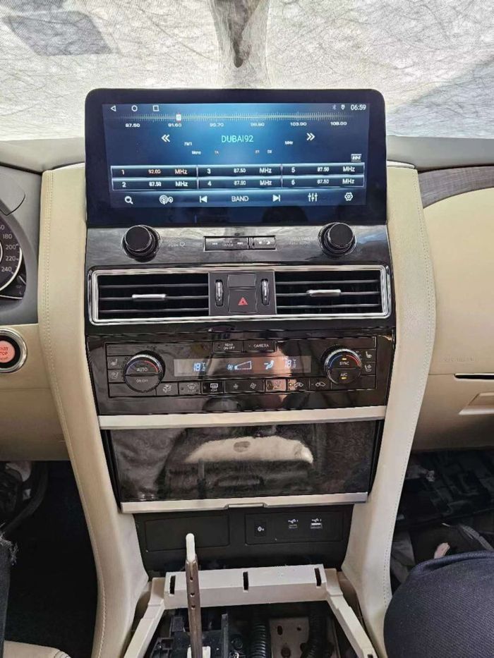 Магнитола для Nissan Patrol Y62, Infiniti QX56/QX80 2010-2019 (поддержка Bose, 360 и мониторов) - Kuberg ZH-N1210 монитор 12.3", Android 12, Быстрая, CarPlay, SIM-слот
