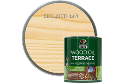 Масло деревозащитное для террас и садовой мебели Dufa Wood Oil Terrace бесцветный 0,8 л